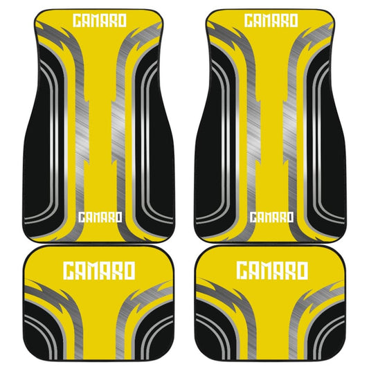 Yellow Black Camaro White Letter Car Accessories Car Floor Mats