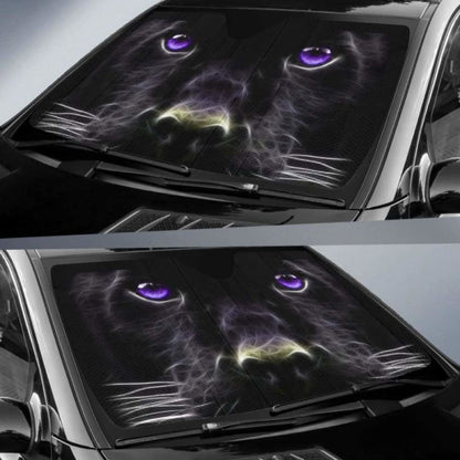 Black Panther Face Car Auto Sun Shades