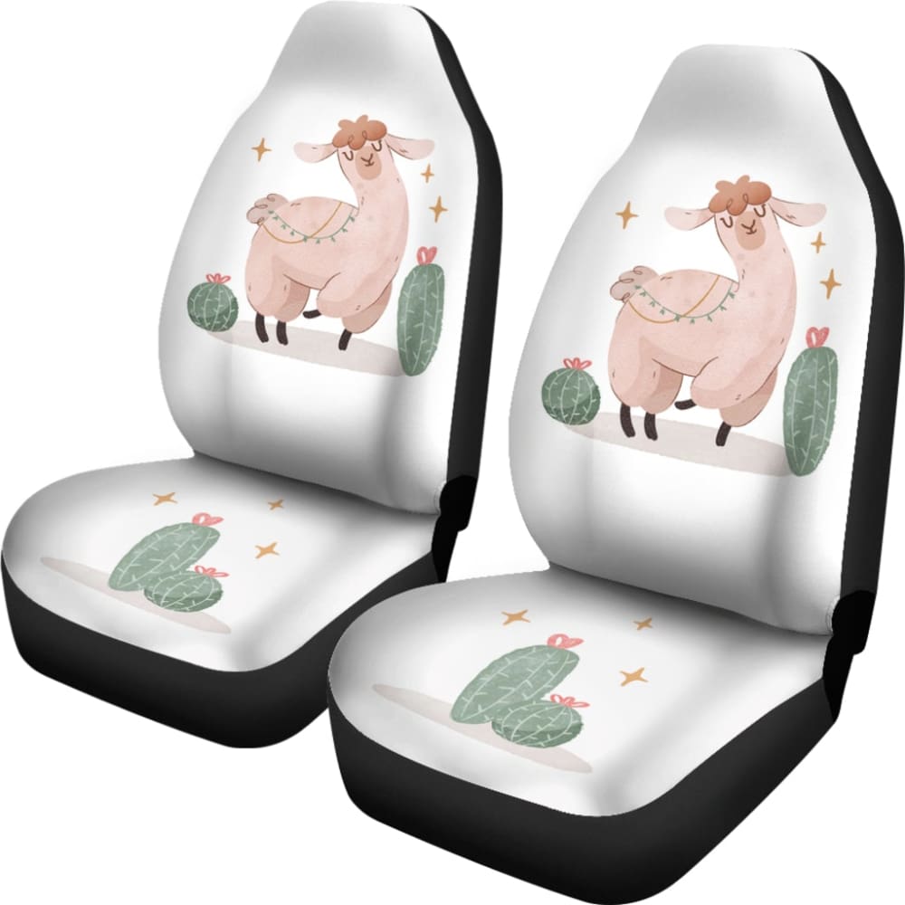Amazing Cactus And Llama Car Seat Covers