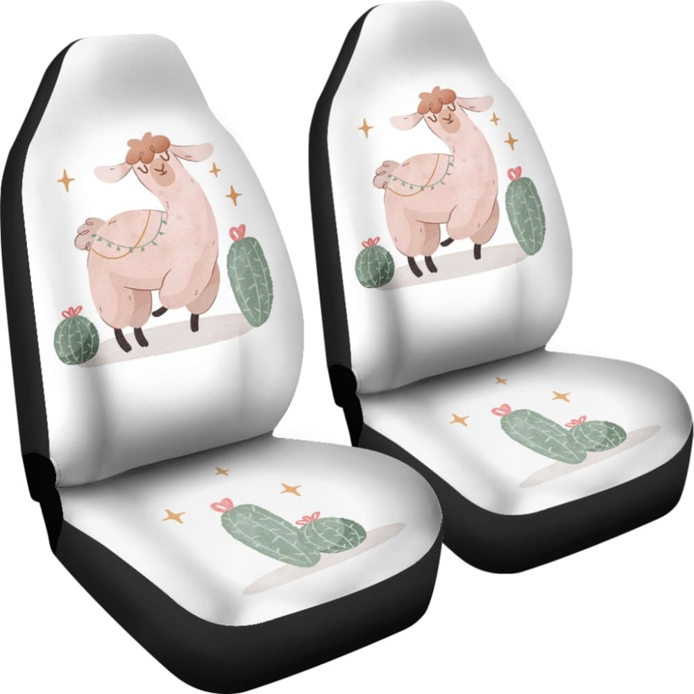 Amazing Cactus And Llama Car Seat Covers