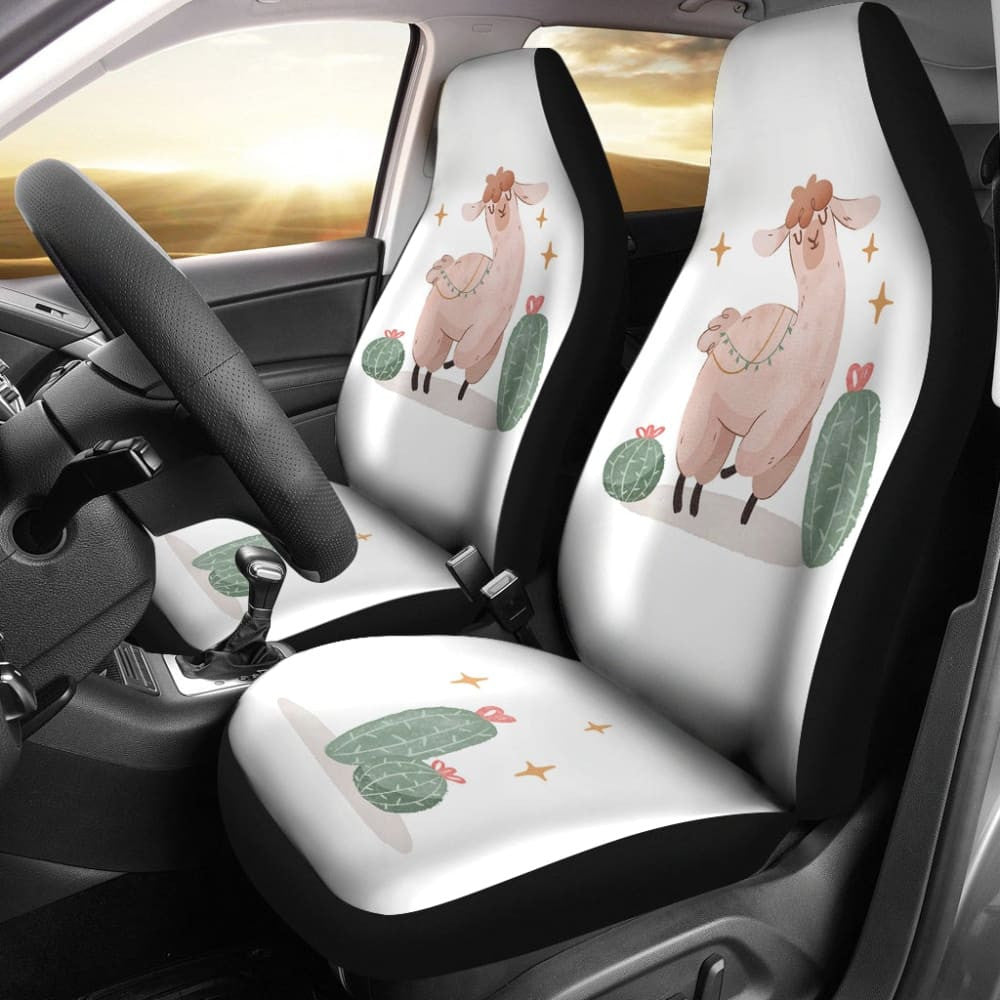 Amazing Cactus And Llama Car Seat Covers