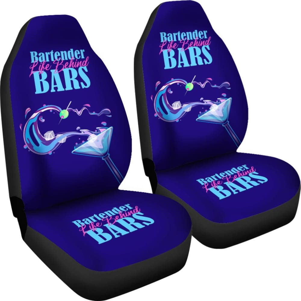 Amazing Gift For Bartender Lovers Life Behind Bars Car Seat Covers
