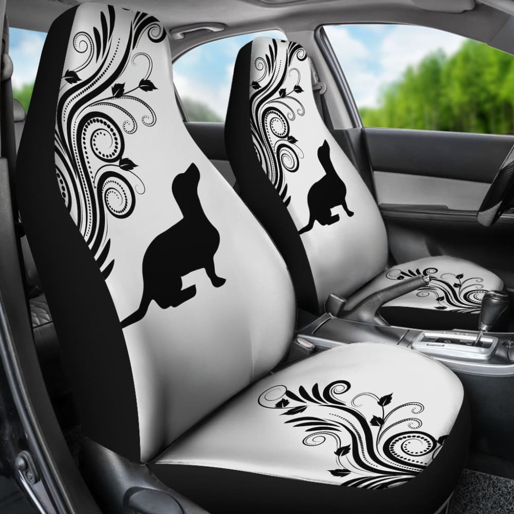Silhouette Dachshund Car Seat Covers Car Accessories Gift For Dog Lovers