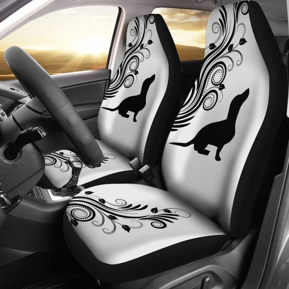 Silhouette Dachshund Car Seat Covers Car Accessories Gift For Dog Lovers