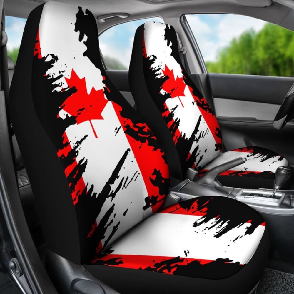 Canada Flag Painting Car Seat Cover