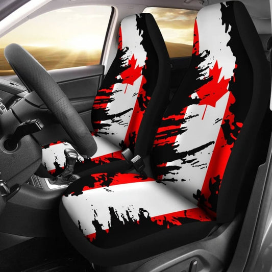Canada Flag Painting Car Seat Cover