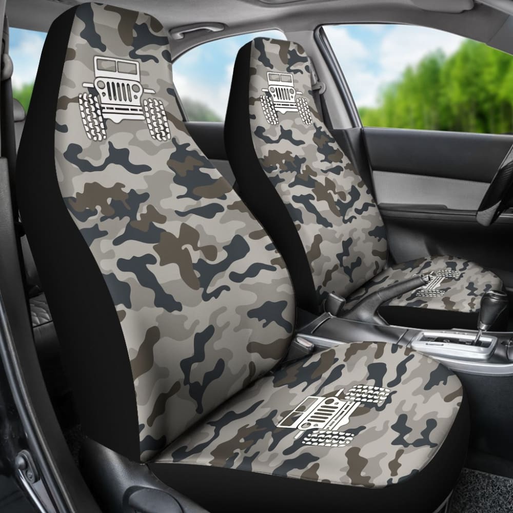 Blue Camouflage Color Army Green Jeep Car Seats Covers