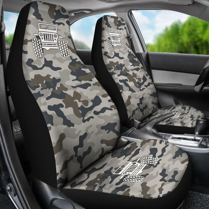 Blue Camouflage Color Army Green Jeep Car Seats Covers