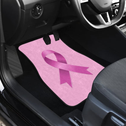 Pink Ribbon Breast Cancer Awareness Pattern Print Car Floor Mats