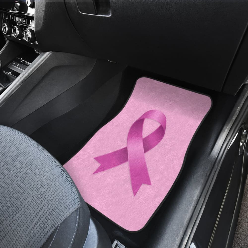 Pink Ribbon Breast Cancer Awareness Pattern Print Car Floor Mats