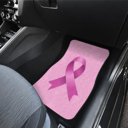 Pink Ribbon Breast Cancer Awareness Pattern Print Car Floor Mats