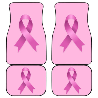 Pink Ribbon Breast Cancer Awareness Pattern Print Car Floor Mats