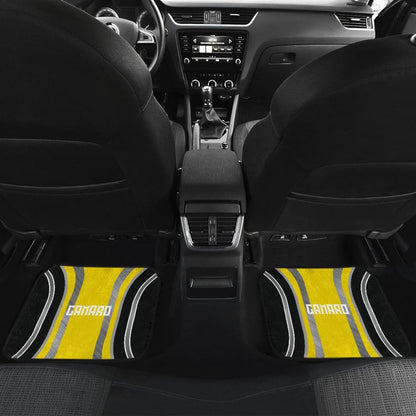 Yellow Black Camaro White Letter Car Floor Mats