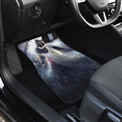 Awesome Gothic Grim Reaper Skull And Girl Car Floor Mats