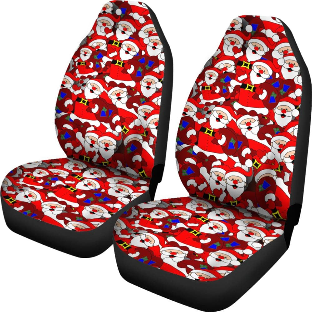 Santa Claus With Christmas Gifts Car Seat Covers