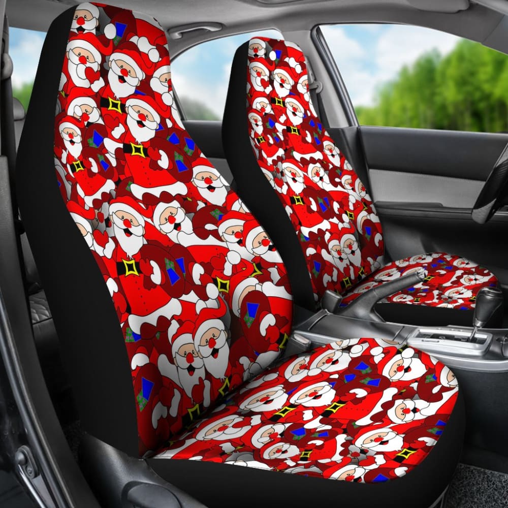 Santa Claus With Christmas Gifts Car Seat Covers