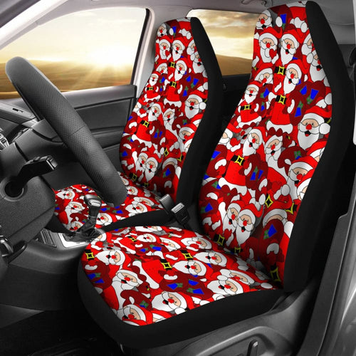 Santa Claus With Christmas Gifts Car Seat Covers