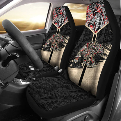 Canada Car Seat Covers Haida Bear: Strength, Healing And Power (Black)