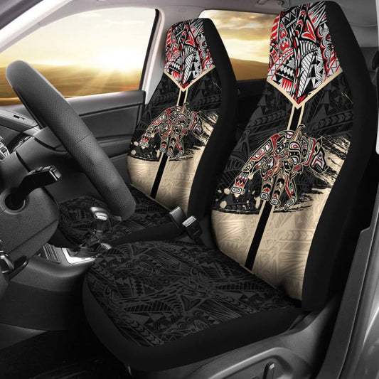 Canada Car Seat Covers Haida Bear: Strength, Healing And Power (Black)