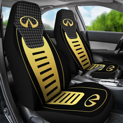 Black And Yellow Infiniti Car Seat Covers Custom