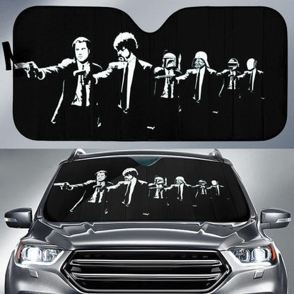 Pulp fiction mashup star wars car sunshade