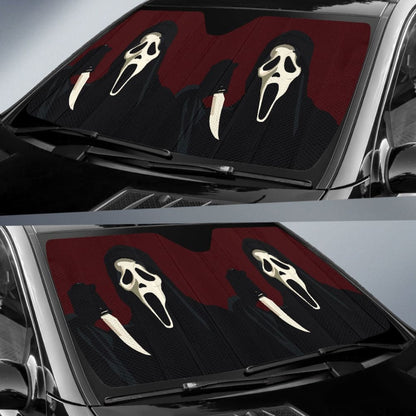 Scream Ghostface Car Auto Sun Shades