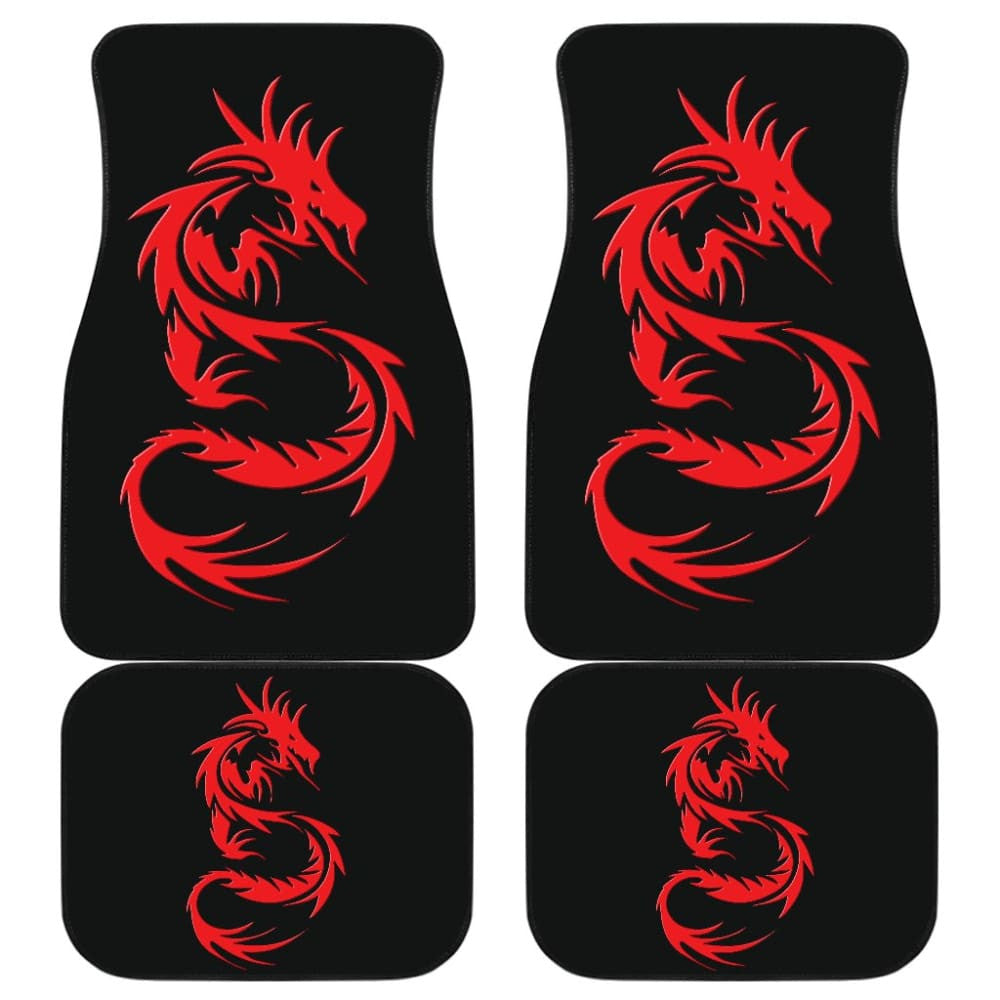 Amazing Great Red Dragon Car Floor Mats
