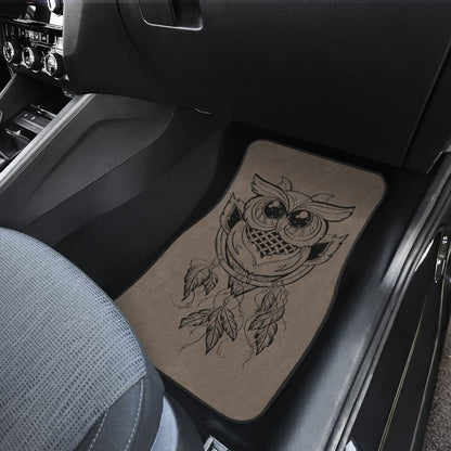 Cute Native American Owl Dreamcatcher Car Accessories Car Floor Mats