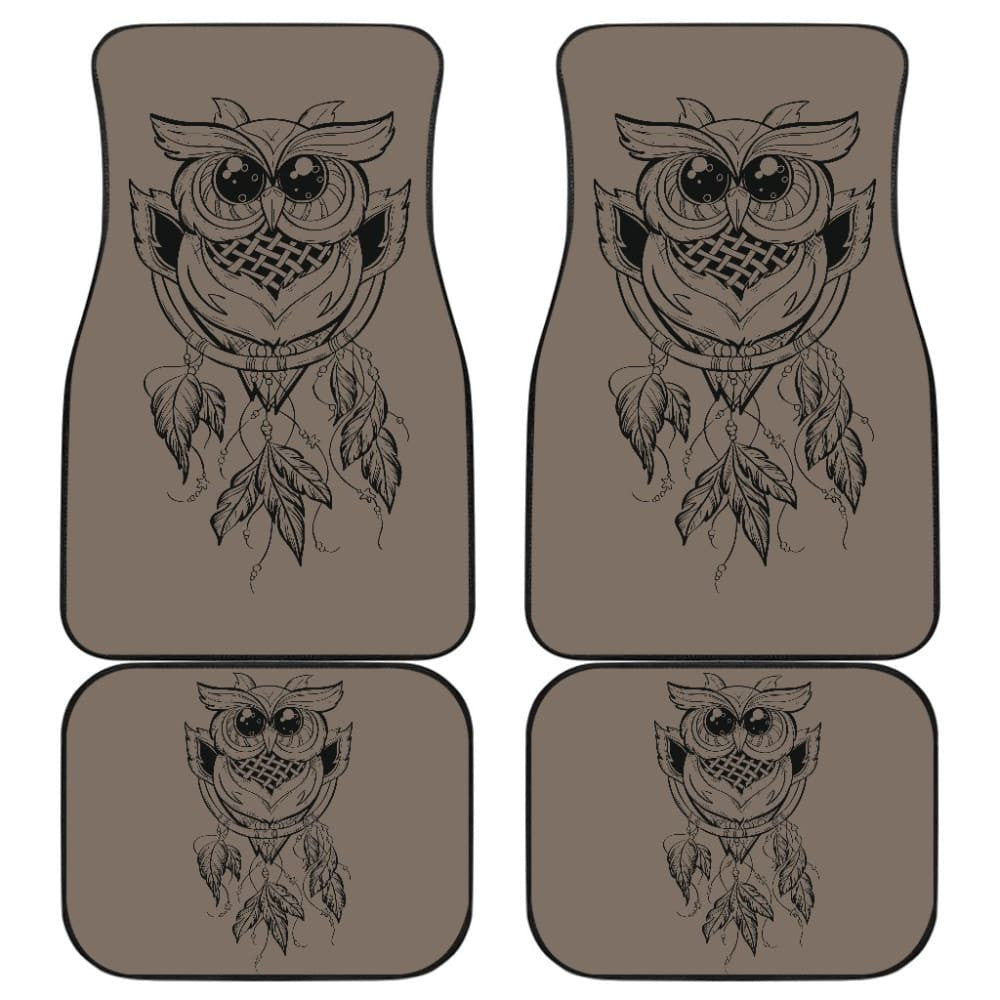 Cute Native American Owl Dreamcatcher Car Accessories Car Floor Mats