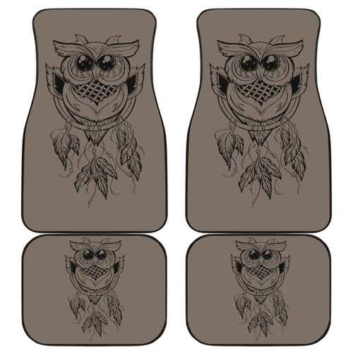 Cute Native American Owl Dreamcatcher Car Accessories Car Floor Mats