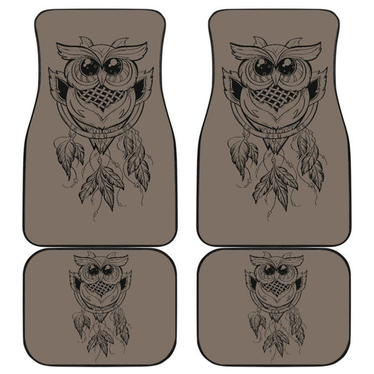 Cute Native American Owl Dreamcatcher Car Accessories Car Floor Mats