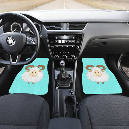 Cute Sheep In Happy Day Car Floor Mats