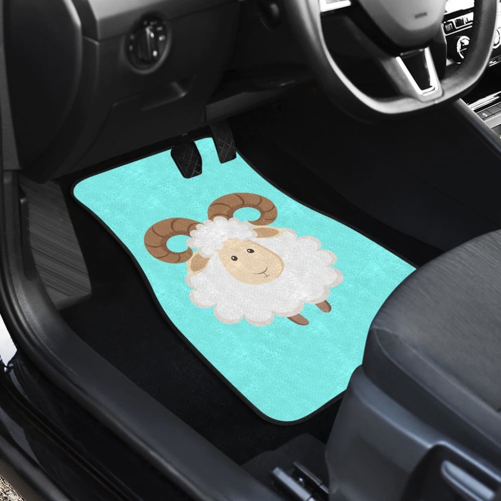 Cute Sheep In Happy Day Car Floor Mats