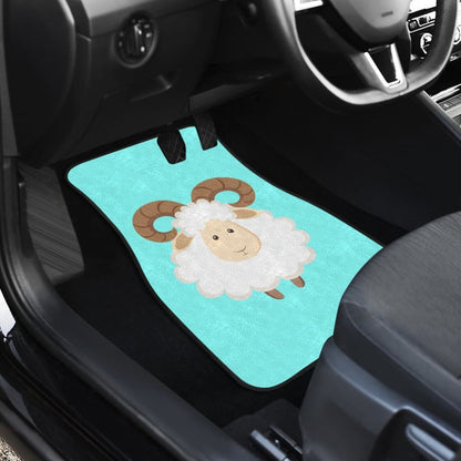 Cute Sheep In Happy Day Car Floor Mats