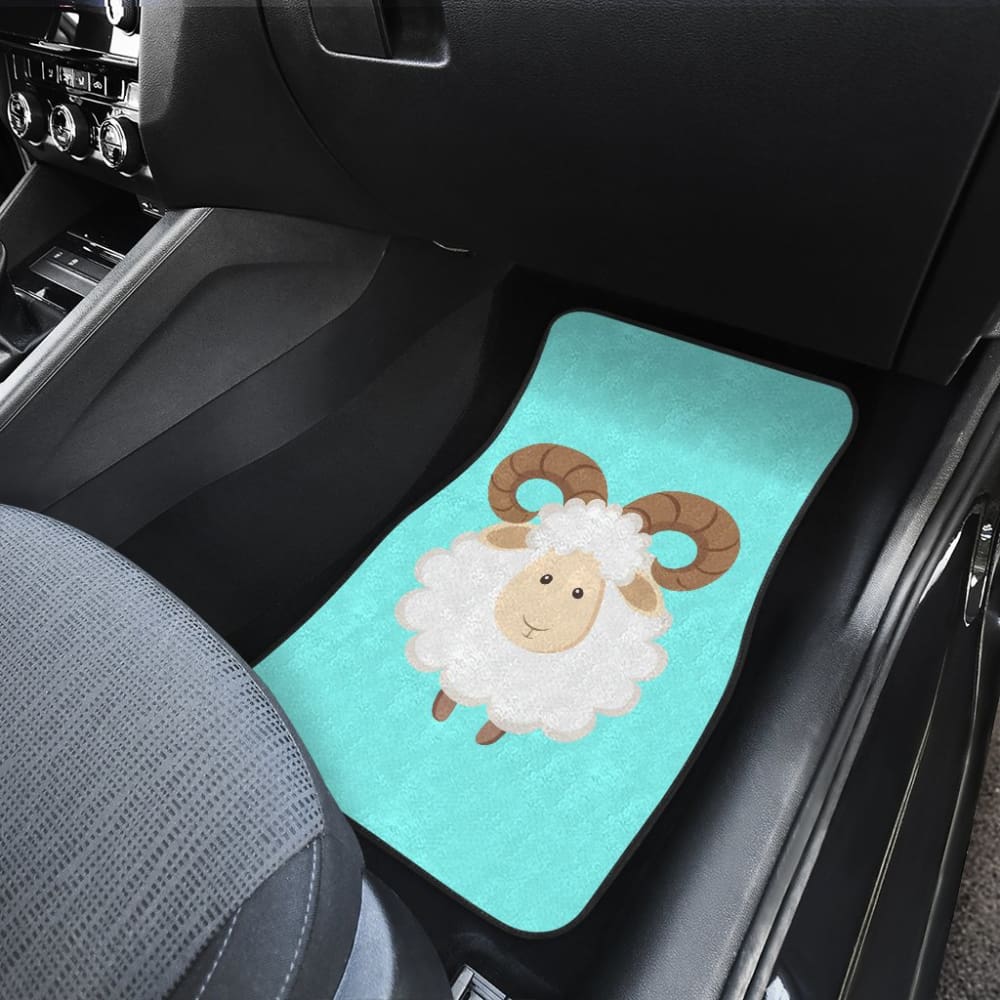Cute Sheep In Happy Day Car Floor Mats