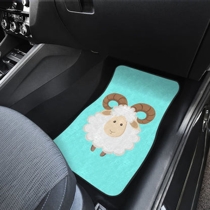 Cute Sheep In Happy Day Car Floor Mats