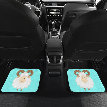 Cute Sheep In Happy Day Car Floor Mats