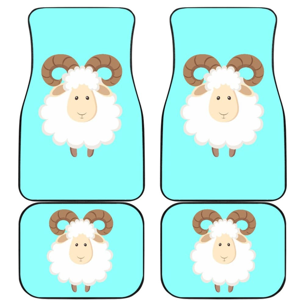 Cute Sheep In Happy Day Car Floor Mats