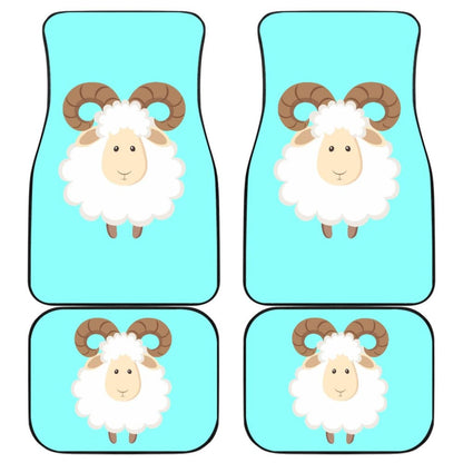 Cute Sheep In Happy Day Car Floor Mats