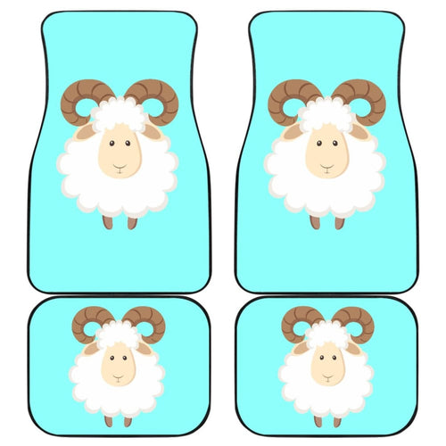 Cute Sheep In Happy Day Car Floor Mats