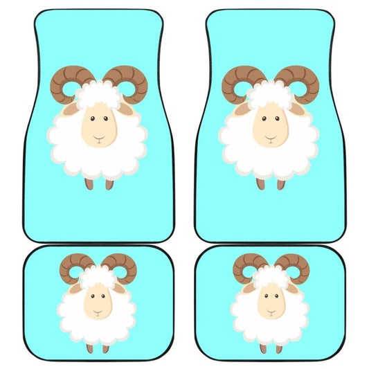 Cute Sheep In Happy Day Car Floor Mats