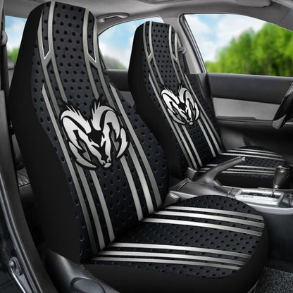 Amazing Black And Grey Dodge Ram Car Seat Covers Custom