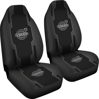 Volvo Black Themed Printed Car Accessories Car Seat Covers