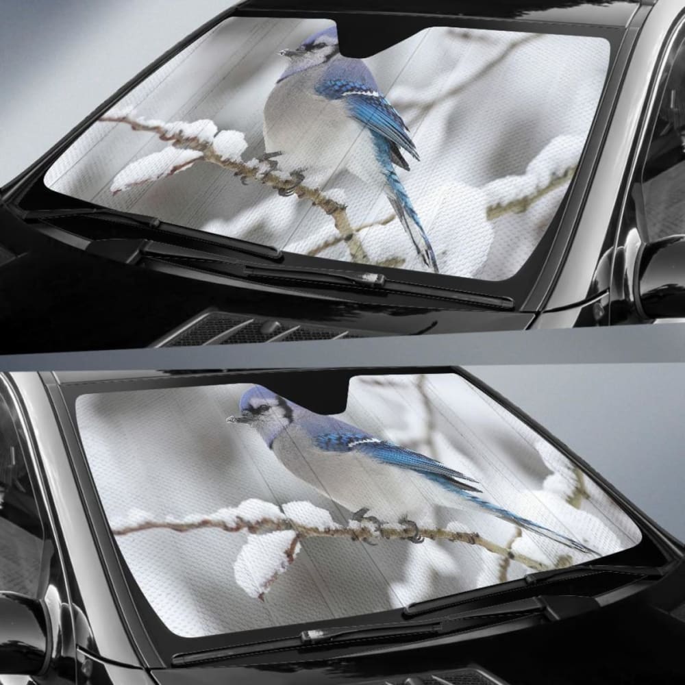 Blue Jay Algonquin Provincial Park Canada Car Sun Shade