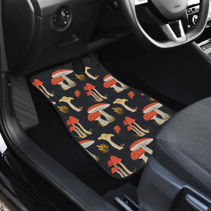 Colorful Mushroom Pattern Car Floor Mats