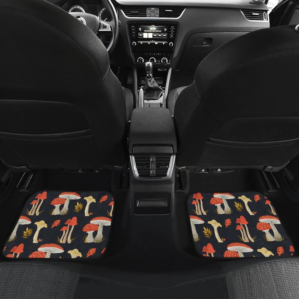 Colorful Mushroom Pattern Car Floor Mats