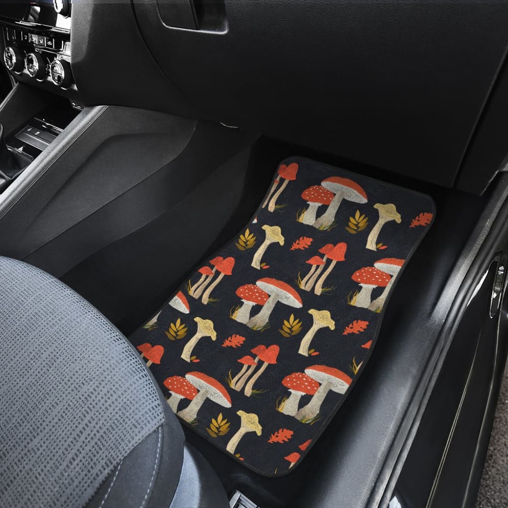 Colorful Mushroom Pattern Car Floor Mats