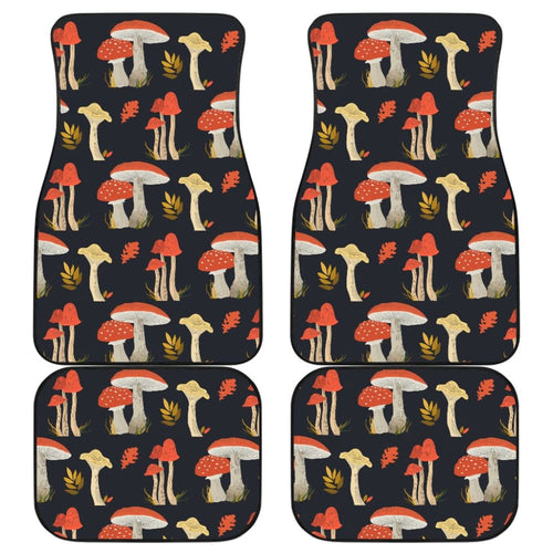 Colorful Mushroom Pattern Car Floor Mats