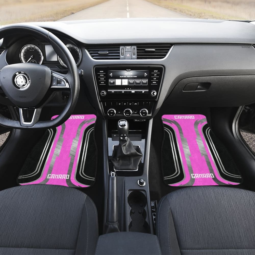 Pink Black Camaro White Letter Car Accessories Car Floor Mats