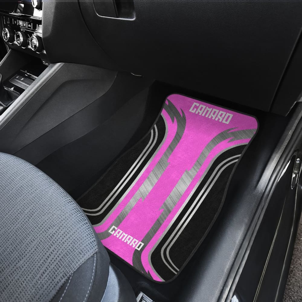 Pink Black Camaro White Letter Car Accessories Car Floor Mats